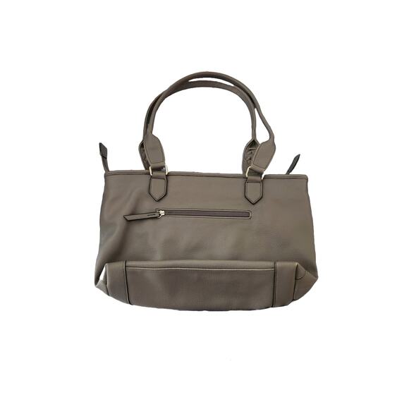 Rosetti Gray Faux Leather Tote Bag – Multiple Zippered Compartments - Picture 2 of 8